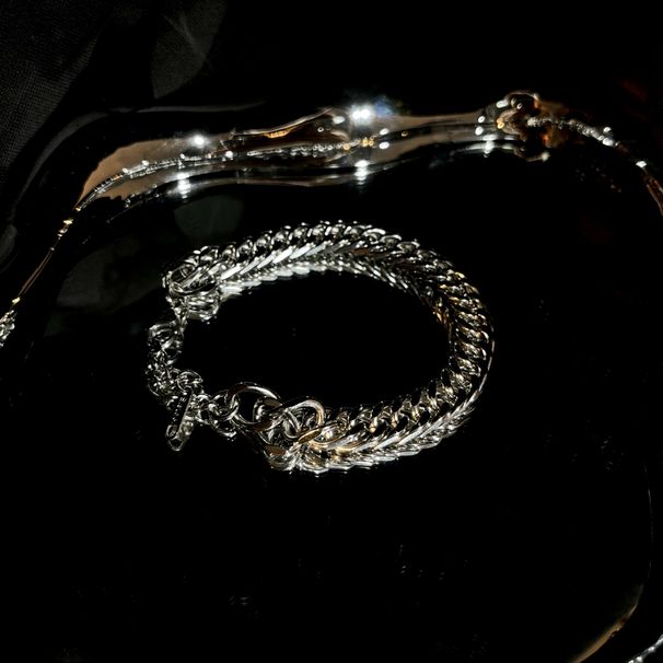 Titanium Steel Men's Cuban Bracelet NK Trendy Hip-Hop Punk Niche Non-Fading Thick Cool_ipsvogv.com