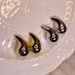 Women's earrings fashion, simple water drop temperament, niche personality, metallic style, high-end design earrings, versatile earrings_ipsvogv.com