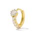 Women's Jewelry Earrings Versatile And Fashionable Leaf Paved Zircon Ear Clips Light Luxury And High End Temperament K Gold Plated Earrings_ipsvogv.com