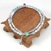 Bamboo Shell Green Turquoise Hyaline Hyaline Natural Stone Bracelet Necklace Set_ipsvogv.com