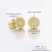 Personalized round full diamond for men with micro inlaid zircon thread and hip-hop earrings_ipsvogv.com