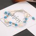New Summer Necklace Ankle Set Natural Turquoise Shell Bracelet_ipsvogv.com