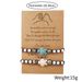 Bohemian Turtle Card Couple Bracelet Retro Turquoise Turtle Beaded Braided Bracelet_ipsvogv.com