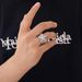 Men's Jewelry Hip Hop Five Pointed Star Three Dimensional Ring Micro Inlaid With Zircon Men's Trendy Ring Hip Hop Accessories_ipsvogv.com