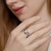 new Brilliant D Color One Carat Moissanite Diamond Ring Female S925 Silver Snake Bone Trapezoidal Single Row Ring Light Luxury_ipsvogv.com