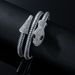 Handpiece shaped punk exaggerated fashion, multi-layer full of diamond snake bracelet, arm bracelet_ipsvogv.com