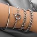 New Thread Thick Chain Round Hollow Hand Ring Bracelet 4-piece Set For Men's Handicrafts_ipsvogv.com