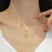 】 Crown 【 Key Light Luxury Charm Gorgeous Full Diamond Necklace Women's Versatile Clavicle Titanium Steel Chain 【 】 【 】 【 】_ipsvogv.com