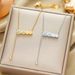 Korean Summer Roman Zircon Whole Body Titanium Steel Genuine Gold Electroplating Extended Necklace Women's Non Fading_ipsvogv.com