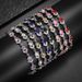 Cloud Brocade Cross Shaped Colorful Jewelry Zircon Seven 11 Color Optional Women's Bracelet_ipsvogv.com