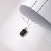 Light Luxury Collarbone Chain Pendant, Natural Black Tourmaline Raw Stone, Electroplated Edge Wrapped Neck Necklace_ipsvogv.com