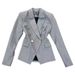 Women's Clothing Ready made gray good aura! Double breasted metal buckle slim fit commuter long sleeve blazer_ipsvogv.com