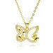 Temperament Butterfly Clavicle Chain Micro Inlaid Zircon Pendant Ins Style Valentine's Day Jewelry Gift Women's Butterfly Necklace_ipsvogv.com