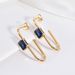 Women's Jewelry Zircon Earrings Ins Fashion Stainless Steel Earrings Geometric Versatile Earrings Accessories_ipsvogv.com