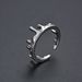 Unisex Popular Irregular Wave Ring Unisex Electrocardiogram Opening Design Ring Ins Style_ipsvogv.com