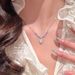 Super Sparkling Angel Wings Zircon Necklace, Women's Light Luxury, Niche Temperament, Design Sense, Clavicle Chain,_ipsvogv.com