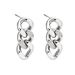 Women's Jewelry High End Fashion Accessories Personalized Stainless Steel Cuban Chain Earring Exaggerated Diamond Studded Earrings Versatile Earrings_ipsvogv.com