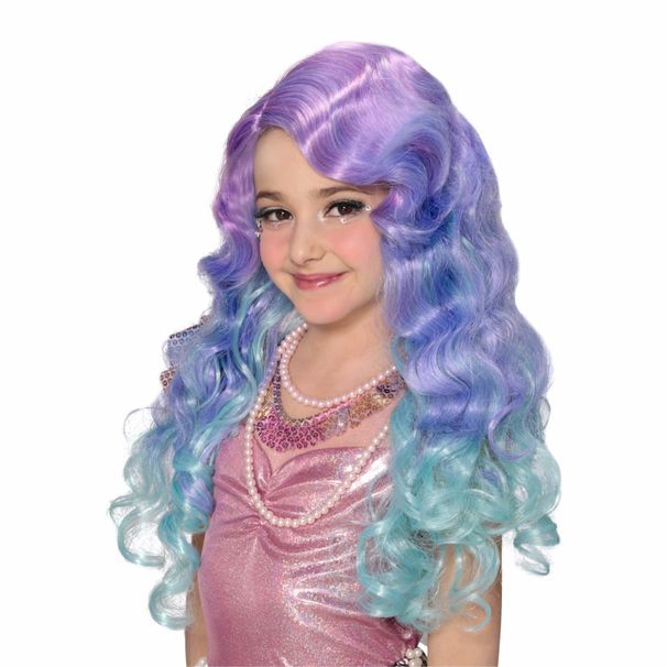 Christmas Halloween school kindergarten performance girl cosplay gradient mermaid performance children's wig_ipsvogv.com