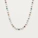 New INS Pearl Flower Inlaid Diamond Colored Niche Fashion Versatile Electroplated Gold Necklace_ipsvogv.com