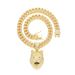 Cool Trendy Person With Full Diamond Lion Head Necklace Pendant, Domineering And Exaggerated Alloy Crown Pendant_ipsvogv.com