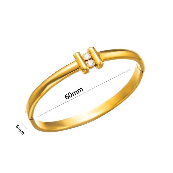 Titanium steel extremely simple bracelet hot sale popular high-grade vacuum furnace electroplating glossy stainless steel bracelet_ipsvogv.com