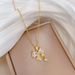 【 】 Butterfly Knot Zircon Light Luxury Charm Gorgeous Full Diamond Necklace Women's Versatile Clavicle Titanium Steel_ipsvogv.com