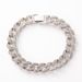 15MM Full Diamond Alloy Foot Chain Hip Hop Jewelry Summer Versatile U-shaped Cuban Bracelet_ipsvogv.com