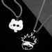 new products anime peripheral cartoon Gojo Wujo cat stainless steel necklace trendy creative cute pendant accessories_ipsvogv.com
