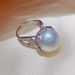 Women's Senser Holder Pearl Temperament Ring _ipsvogv.com