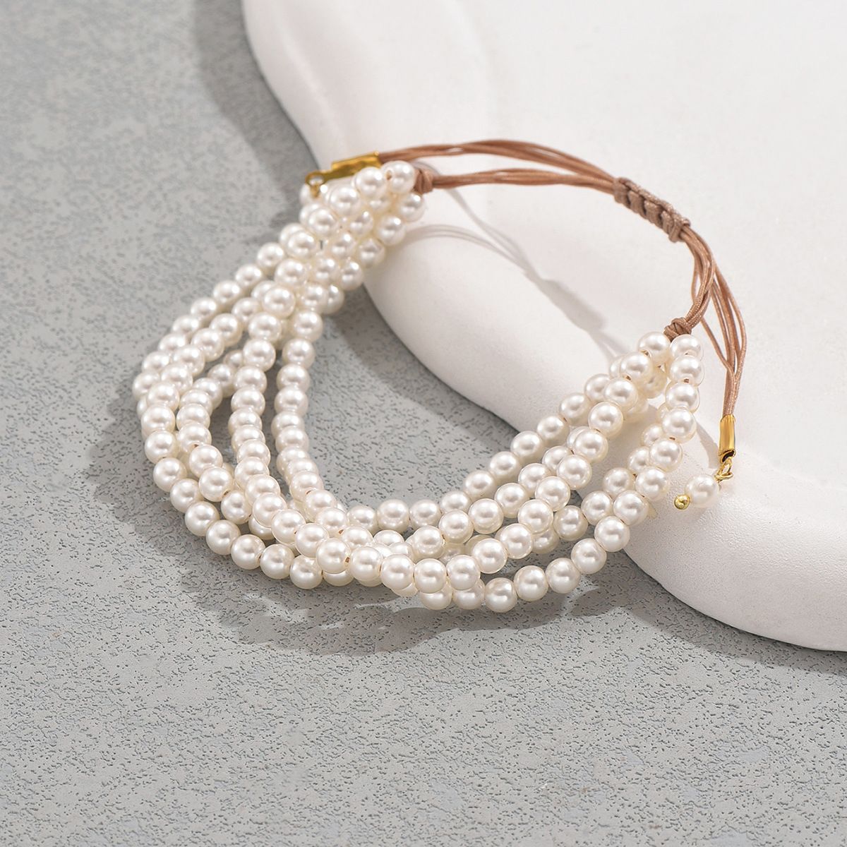 Multi layer women's bracelet, personalized string, pearl, niche, adjustable, high-end, versatile bracelet with multiple_ipsvogv.com