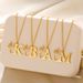 new letter necklace stainless steel side face hollow portrait 26 letter necklace men and women jewelry_ipsvogv.com