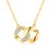 Mobius earrings, earrings, necklace and pendant set for women S925 sterling silver plated with gold light luxury jewelry_ipsvogv.com