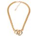 Jewelry, Simple Two Ring Interlocking Necklace For Women, Personalized Single Layer Exaggerated Circle Sweater Chain_ipsvogv.com