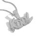 Pendants & Charms Hip Hop Private Custom Stitching Burr Cursive Letter Pendant Open Version Letter DIY Hip Hop Jewelry Customization_ipsvogv.com