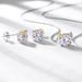 gold Plated Love Moissanite Necklace S925 Silver Inlaid With Brilliant Colored Gemstone Clavicle Chain Light Luxury Fashion_ipsvogv.com