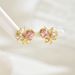 2024 New Japanese Korean style Women's with Love, Niche Inlaid Zircon Design, Light Luxury Earrings and Accessories_ipsvogv.com