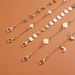 Minimalist Lightning, Moon, Pentagonal Stars, Water Droplets, Tassels, Handmade Footwear, Multi-layer 6-piece Set, Ankle_ipsvogv.com