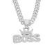 Hip Hop Exaggerated Crown Letter Pendant Cuban Nightclub Personalized Bounce Men's Necklace Accessories_ipsvogv.com