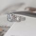 Classic Engagement Women's Diamond Ring Zircon Plated Platinum Ring_ipsvogv.com