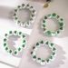 St. Patrick's Day White Wooden Bead Bracelet Irish Festival Small Fresh Green Hat Clover Lucky Bracelet_ipsvogv.com