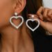 Women’s Jewelry Set Fashion Exaggerated Bridal Wedding Earrings Popular Ladies Diamond Long EarringsSilver Tassel Earrings_ipsvogv.com