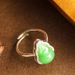 China-Chic Personality New Chinese Jade Gourd Female Fat Hand Can Wear Colorfast Adjustable Opening Forefinger_ipsvogv.com