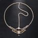 Bohemian Rhinestone Hair Chain, Double-layer Water Drop Pendant Forehead Chain For Women, European And American Wedding Accessories Headband06_ipsvogv.com