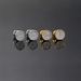 Unisex street round full diamond thread earrings trendy men's personality versatile earrings hot selling gold plated zircon earrings_ipsvogv.com