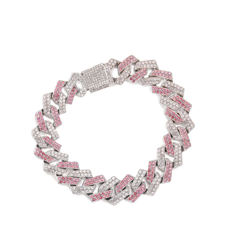 New Heavy Industry Full Diamond Cuban Chain Necklace Premium Hip Hop Necklace Men's Accessories Cuban Chain Diamond_ipsvogv.com