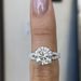 Jewelry Platinum Plated Heart Eight Arrow Simulated Zircon Engagement Ring_ipsvogv.com