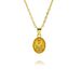 Light Luxury Retro Oval Glue Drop Multi Color Pendant Copper Plated Necklace Niche Design Small Fairy Clavicle Chain_ipsvogv.com