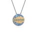 Love Of Mountains And Rivers Necklace Clavicle Chain African Opal Topaz Round Pendant S925 Sterling Silver High End Necklace_ipsvogv.com
