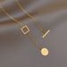 Colorless Luxury New Fashion Style Gold Necklace Women's Korean Edition Minimalist Instagram Sweater Collar Chain_ipsvogv.com