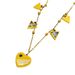 Triangle Love Peach Heart Titanium Steel High Grade, Light Luxury, Diamond Inlaid Necklace, Women's Collarbone Chain,_ipsvogv.com